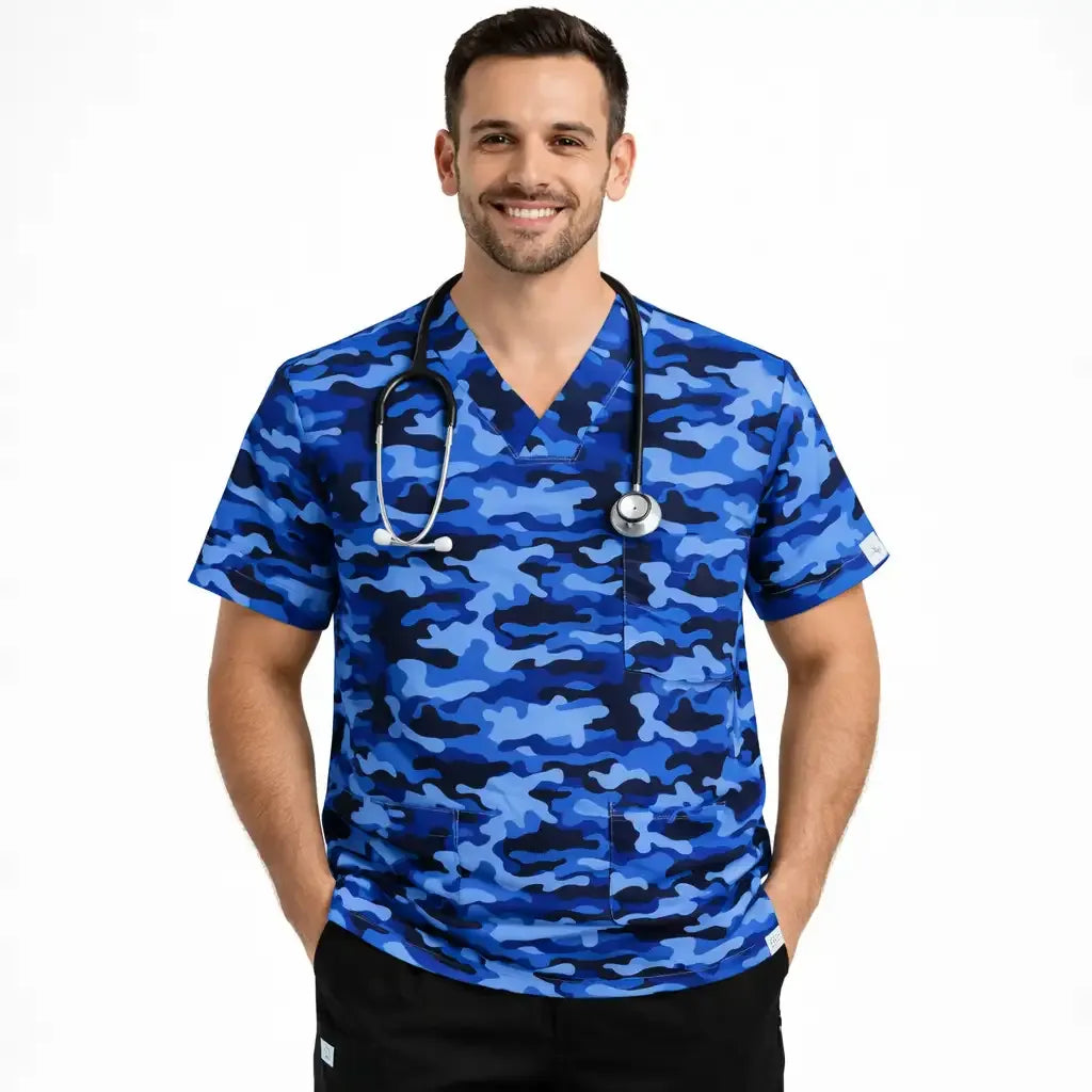 Printed scrubs