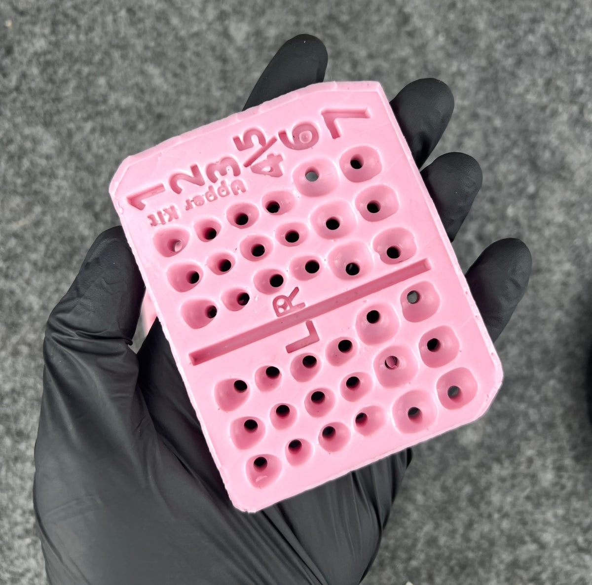 silicone index for custom healing abutment