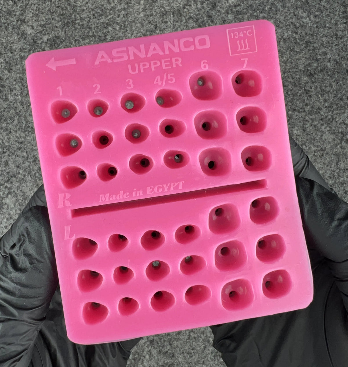 silicone index for custom healing abutment