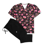 Printed scrub donuts